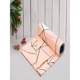 Myntra Elegant Homes Green & Cream Colored Printed Single Duvet Cover With Zipper-picture-33