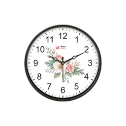 Myntra Elegant Homes Green Printed Traditional Wall Clock-picture-39