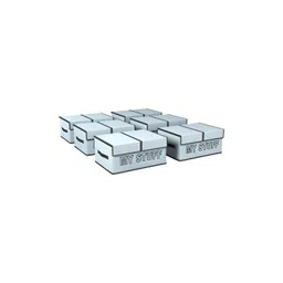 Myntra Elegant Homes Grey 6 Pcs 2 Compartment Small My Stuff Double Lid Wardrobe Organizer-picture-23