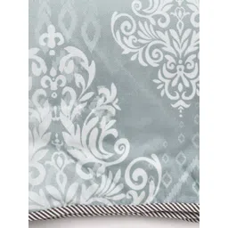 Myntra Elegant Homes Grey & White Floral Microfiber AC Room 150 GSM Double Bed Dohar image 5