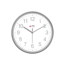 Myntra Elegant Homes Grey & White Printed Silent Analogue Contemporary Wall Clock-picture-27