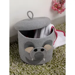 Myntra Elegant Homes Grey Cartoon Design Reusable Multi-Utility Organisers With Lid-picture-38