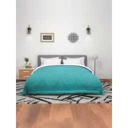 Myntra Elegant Homes Grey Checked Heavy Winter 300 GSM Reversible Double Bed Comforter-picture-25