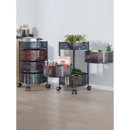 Myntra Elegant Homes Grey Set of 2 Regular Multi-Utility Organisers For Kitchen-picture-19