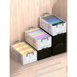 Myntra Elegant Homes Grey Set of 6 Regular Multi-Utility Organisers-picture-29