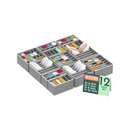 Myntra Elegant Homes Grey Set of 6 Regular Multi-Utility Organisers-picture-30