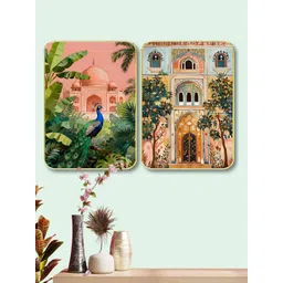 Myntra Elegant Homes Multicoloured Set of 2 Piece MDF Other Wall Paintings-picture-25
