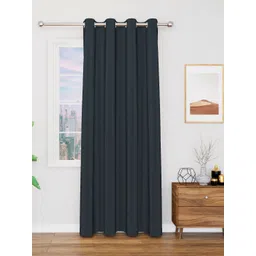 Myntra Elegant Homes Navy Blue 1 Piece Black Out Window Curtain-picture-13