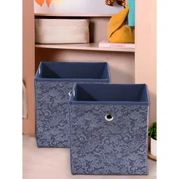 Myntra Elegant Homes Navy Blue 2 Pieces Regular Drawer Storage Organisers-image-22