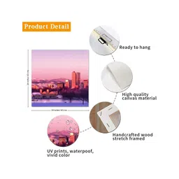 Myntra Elegant Homes Orange & Green Tajmahal Canvas Wall Art image 5