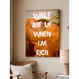 Myntra Elegant Homes Orange & White 1 Piece Canvas Other Wall Paintings-picture-24