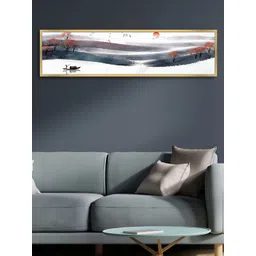 Myntra Elegant Homes Orange & White 1 Piece Canvas Other Wall Paintings-picture-23