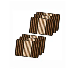 Myntra Elegant Homes Pack of 6 Brown Anti-Skid Water-Absorbent Door Mats for Home-picture-39