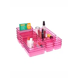 Myntra Elegant Homes Pink 35 Pieces Drawer Organisers-picture-15