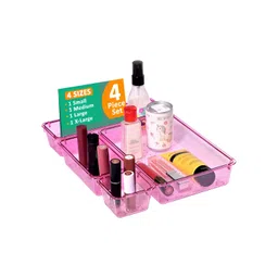 Myntra Elegant Homes Pink 4 Pieces Drawer Organisers-picture-33