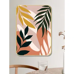 Myntra Elegant Homes Pink & Green 1 Piece Wood Floral and Botanical Wall Paintings-picture-33