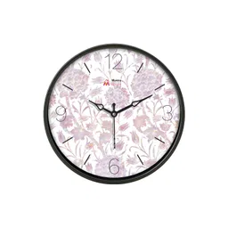 Myntra Elegant Homes Pink & White Printed Analogue Round Contemporary Wall Clock-picture-17