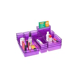 Myntra Elegant Homes Purple 48 Pieces Drawer Organiser-picture-29