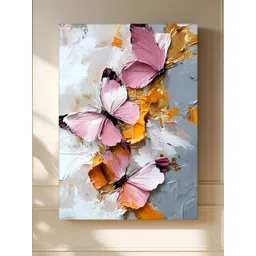 Myntra Elegant Homes Purple & White 1 Piece Canvas Abstract Wall Paintings-picture-18