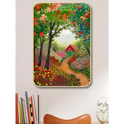 Myntra Elegant Homes Red & Black Wood Floral and Botanical Wall Art-picture-38