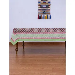 Myntra Elegant Homes Red Floral Cotton 4-Seater Table Cover-picture-38