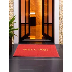 Myntra Elegant Homes Red Self-Designed Anti-Slip Eco-Friendly Absorbent Large Doormat-picture-35