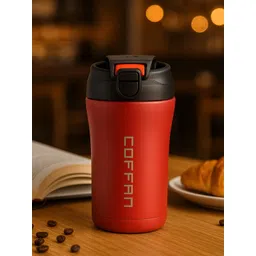 Myntra Elegant Homes Red Stainless Steel Mugs 400ML-picture-29