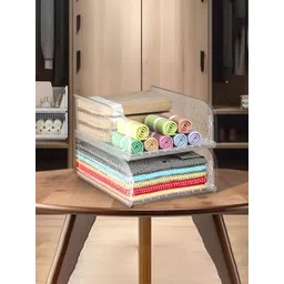 Myntra Elegant Homes Storage Organizer Transparent 2 Pieces Wardrobe Drawer Organisers-image-4