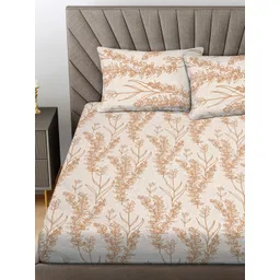 Myntra Elegant Homes Unisex Floral King Bedsheet with 2 Pillow Covers image 3