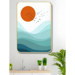 Myntra Elegant Homes Unisex White And Grey Birds and Animals Wall Art-picture-14