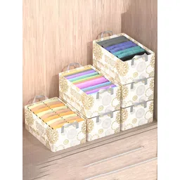 Myntra Elegant Homes White 6 Pcs Regular Collapsible Foldable Drawer Organisers-picture-10