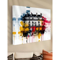 Myntra Elegant Homes White & Black Abstract Canvas Wall Art-picture-32