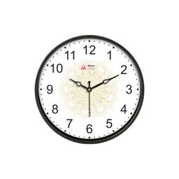 Myntra Elegant Homes White & Black Printed Analogue Contemporary Round Wall Clock-picture-11