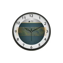 Myntra Elegant Homes White & Blue Printed Analogue Contemporary Round Wall Clock-picture-13