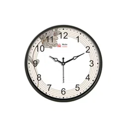 Myntra Elegant Homes White & Brown Printed Analogue Contemporary Round Wall Clock-picture-12