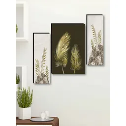 Myntra Elegant Homes White & Gold-Toned 3 Pieces Floral & Botanical Wall Art-picture-35