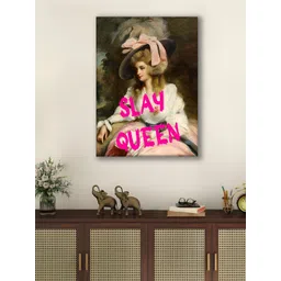 Myntra Elegant Homes White & Green 1 Piece Canvas Other Wall Paintings-picture-33