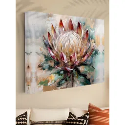 Myntra Elegant Homes White & Green Floral Canvas Wall Art-picture-27