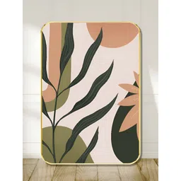Myntra Elegant Homes White & Green Wood Abstract Wall Paintings-picture-38