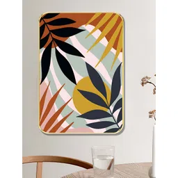 Myntra Elegant Homes White & Orange 1 Piece Wood Floral and Botanical Wall Paintings-picture-10