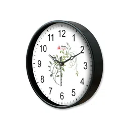 Myntra Elegant Homes White Printed Analogue Contemporary Round Wall Clock image 5