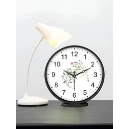 Myntra Elegant Homes White Printed Analogue Contemporary Round Wall Clock image 3