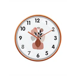 Myntra Elegant Homes White Printed Silent Clock Contemporary Analogue Wall Clock-picture-33