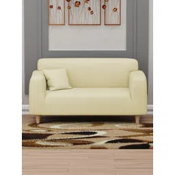 Myntra Elegant Homes Yellow Polyester 2 Piece Sofa Cover With Arms-picture-20