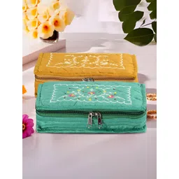 Myntra Elegant Homes Yellow Set of 2 Regular Jewellery Organiser Organisers-picture-16
