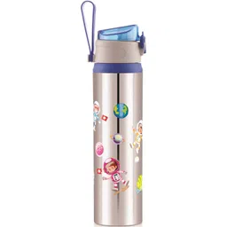 MyPro Navy Blue & Grey Single Stainless Steel Cartoon Characters Single Wall Vacuum Water Bottle-picture-22