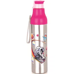 MyPro Pink & Grey Single Stainless Steel Cartoon Characters Single Wall Vacuum Water Bottle-picture-22