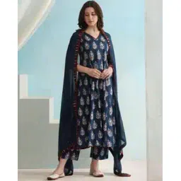 myrie Women Floral Print Straight Kurta Suit Set-picture-21