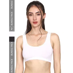 MYSHA Pack Of 2 Full Coverage Dry Fit Workout Bra With All Day Comfort-picture-18