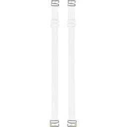 mysha Women's Adjustable Transparent Detachable Silicone Bra Straps with Metal Hook Closure-picture-18